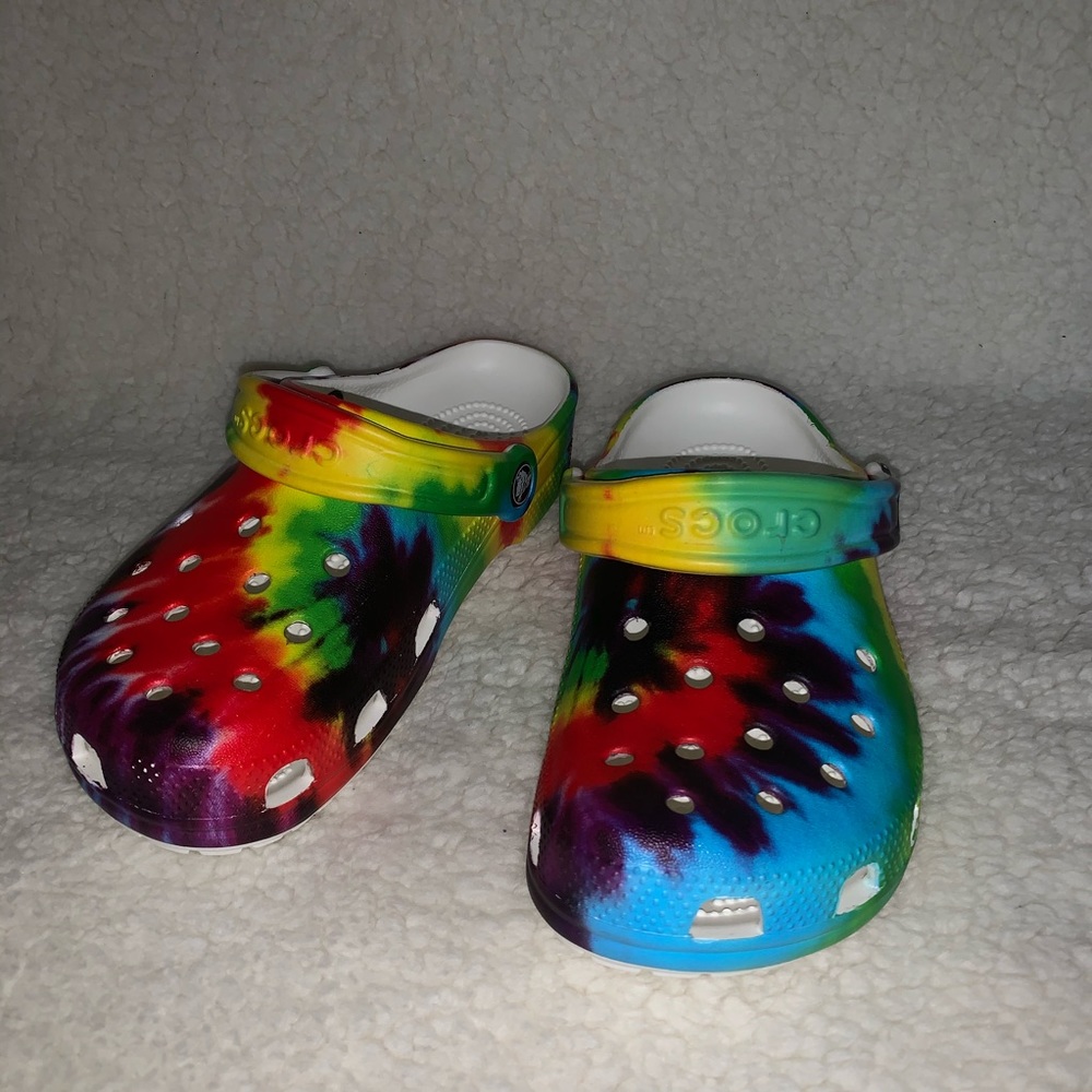 Tie Dye Crocs